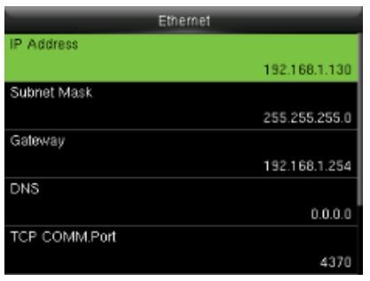 configuration settings